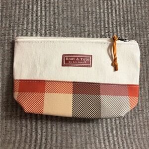 NWT L.L. Bean Boat and Tote Zip Pouch